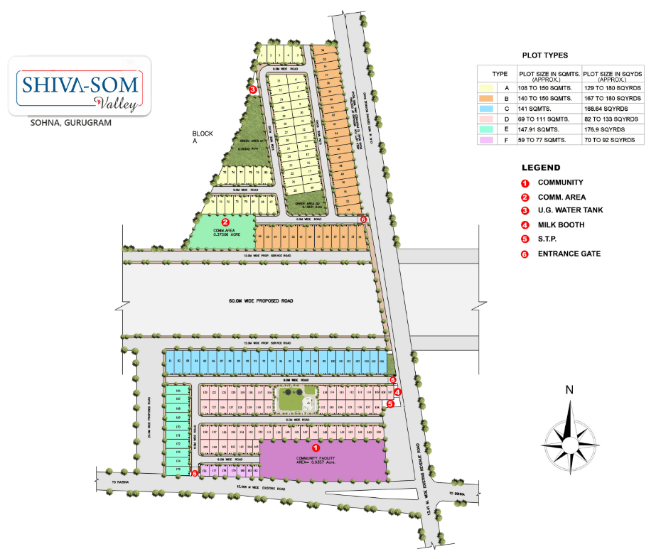 Layout Plan​ osf shiva som valley